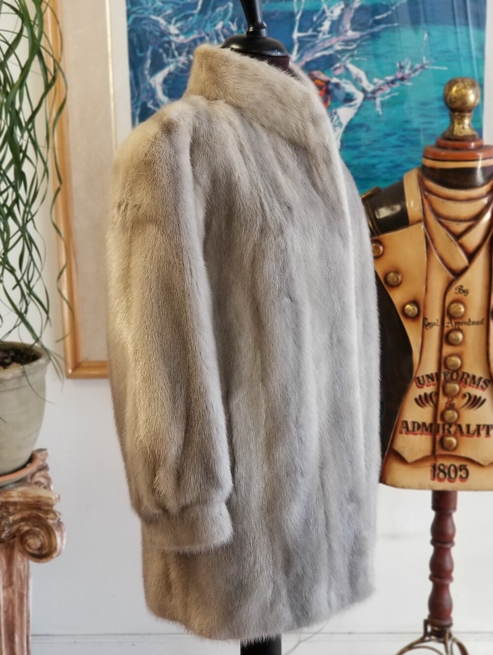 $2895 Classic Light Gray Mink Coat - Picture 6 of 10